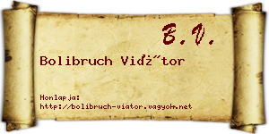 Bolibruch Viátor névjegykártya